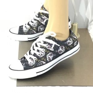 sugar skull cat converse